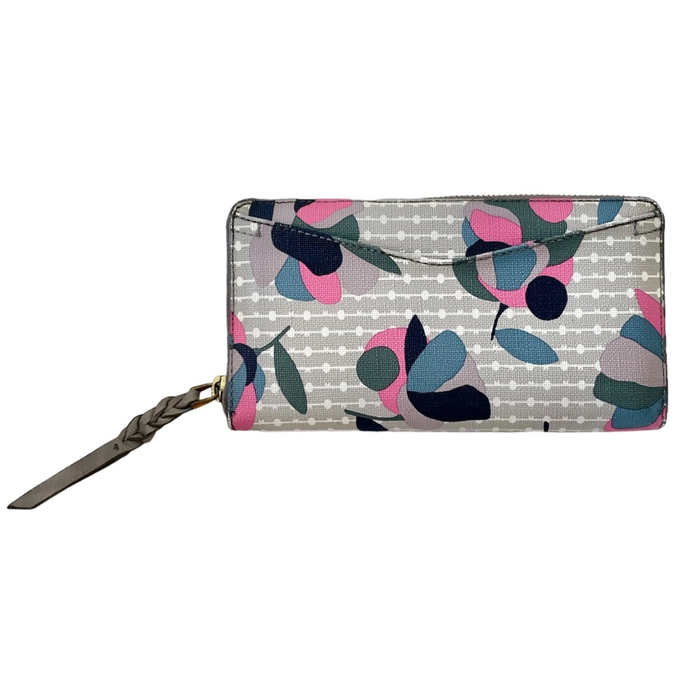 Fossil Zip Around Clutch Floral Excellent Condition